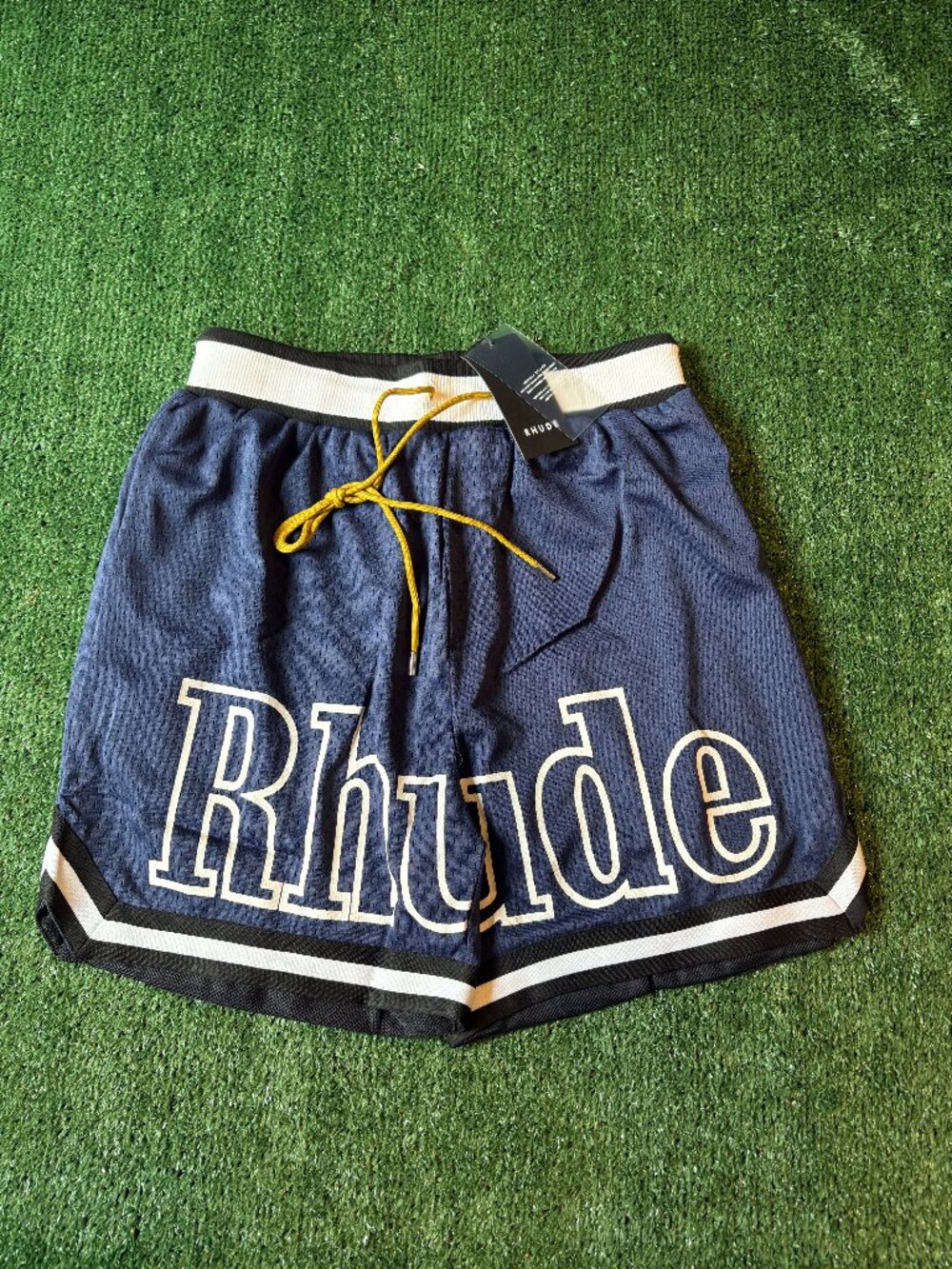 Rhude Blue Mesh Basketball Shorts NWT